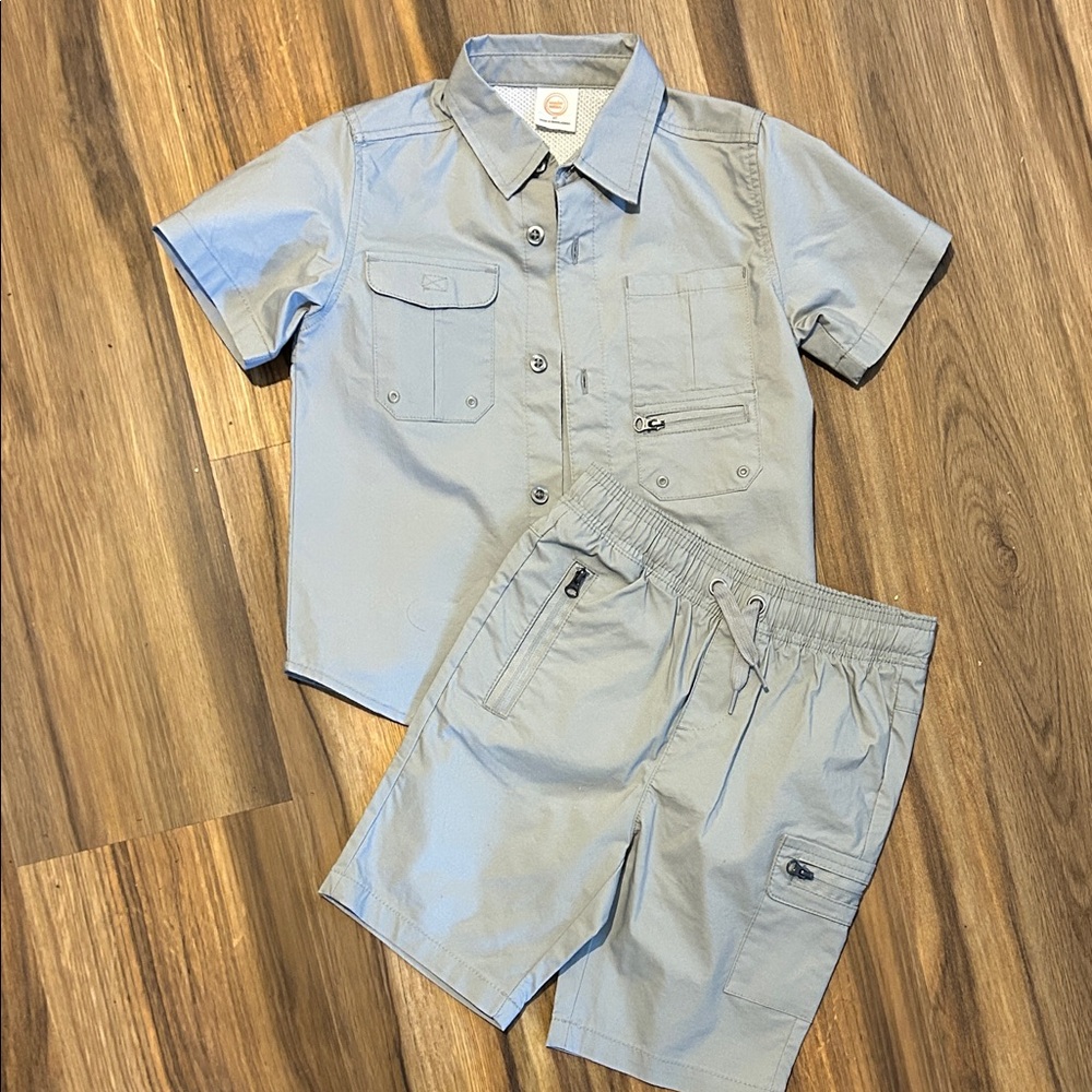 Wonder Nation Gray Kids Matching Set